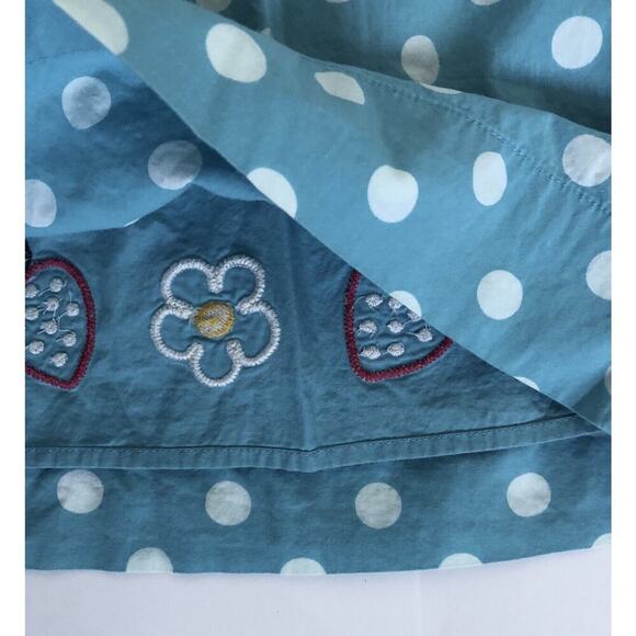 4-5y Frugi Reversible Blue Polka Dot With Strawberry - Picture 8 of 8